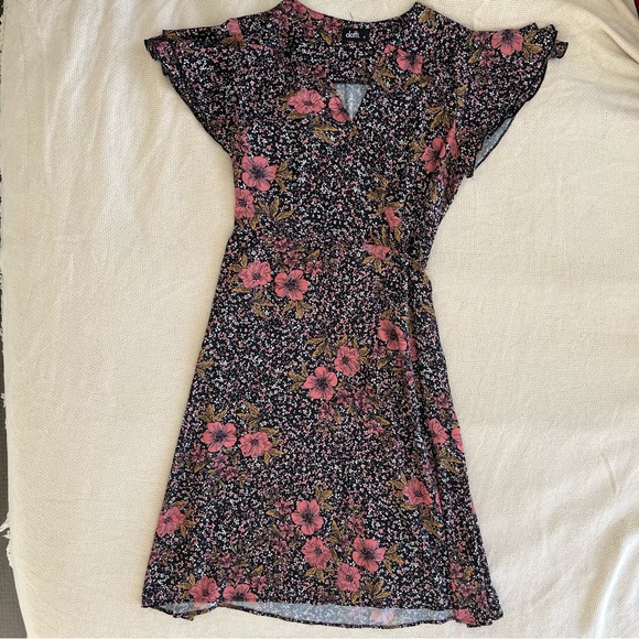 Dotti Floral Wrap Dress Size 8 - Picture 3 of 7